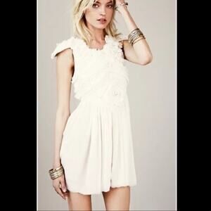 Free People Limited Edition Xenia Sheer Embellished Mini Dress 12